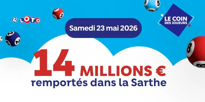 Jackpot Loto gagné dans la Sarthe